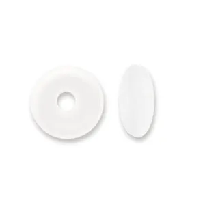 1.5mm White Rondelle Bead Bumpers from Beadalon