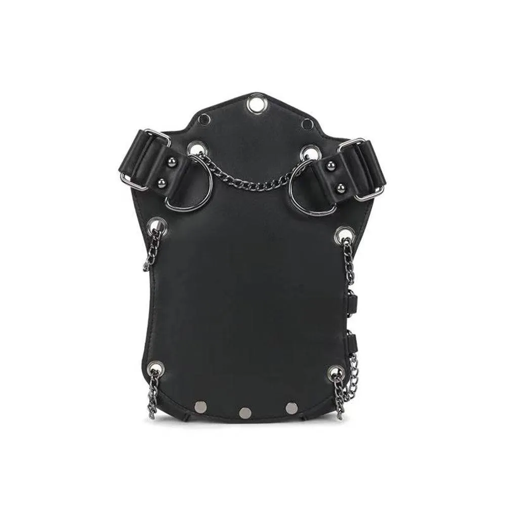 3D Bags Multi-functional Studded Hip Hop Chest Skull Sling Bag Cross Body Shoulder Bag For Men Women Punk