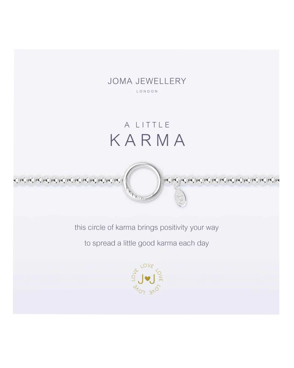 A Little Karma Bracelet in Silver