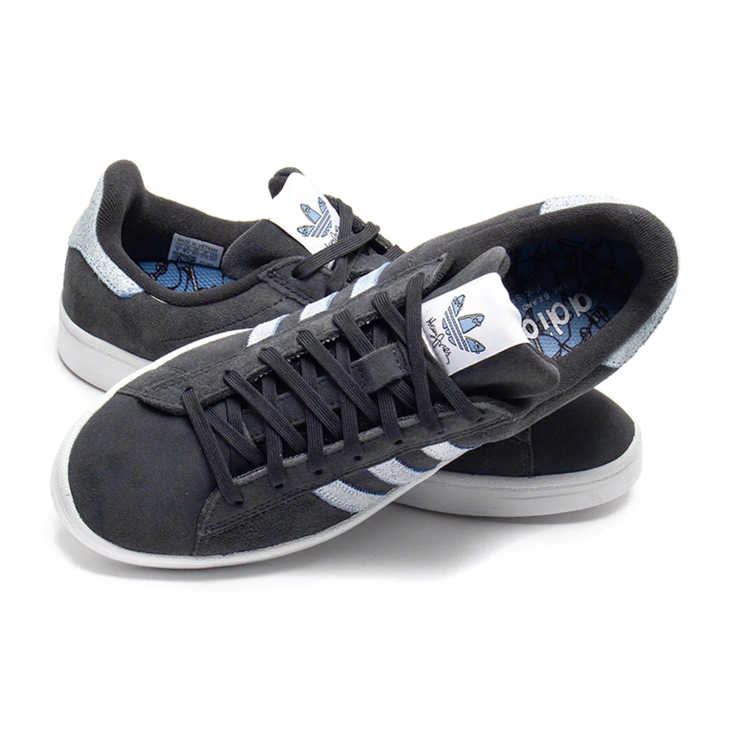 ADIDAS CAMPUS ADV X HENRY JONES CARBON / WHITE / LIGHT BLUE