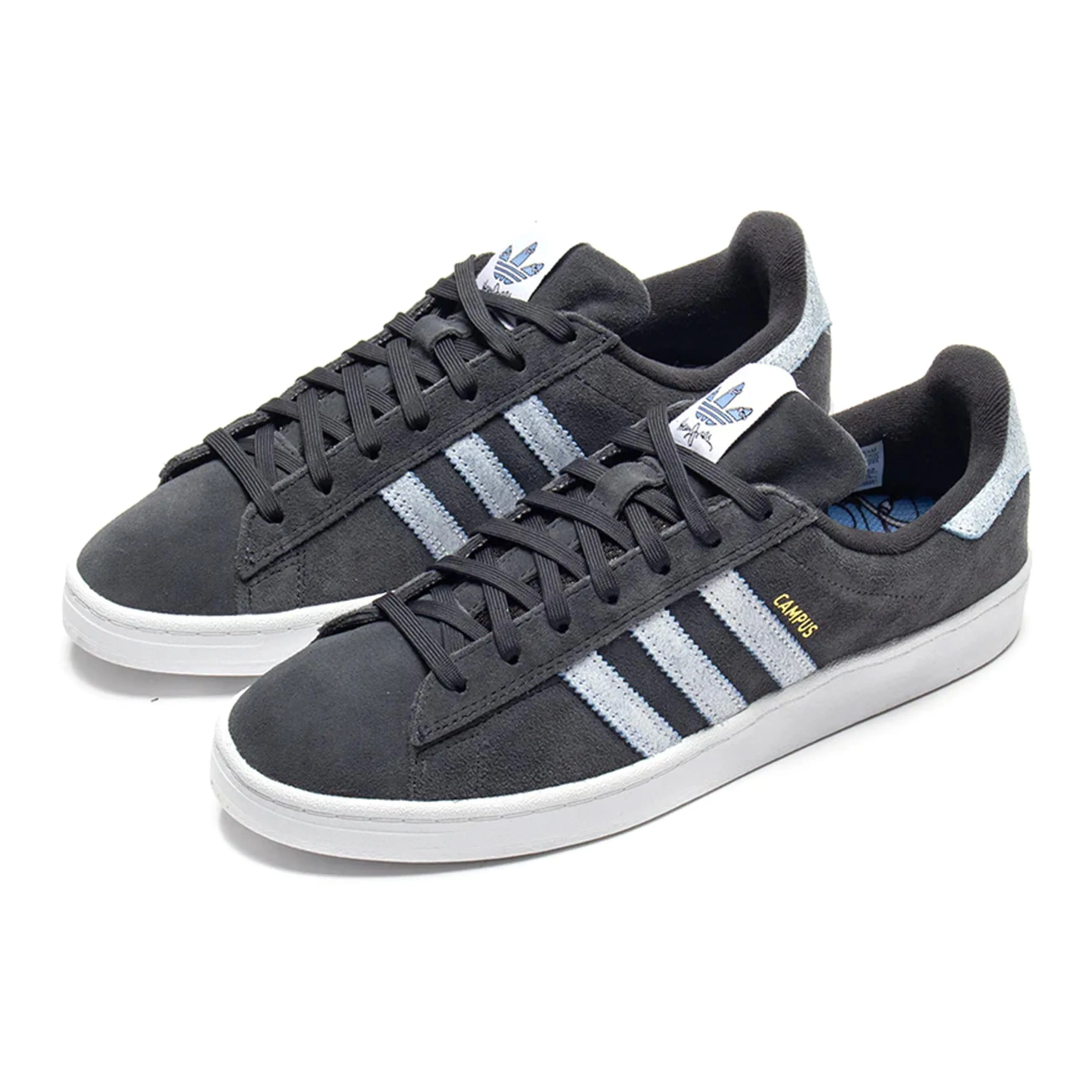 ADIDAS CAMPUS ADV X HENRY JONES CARBON / WHITE / LIGHT BLUE