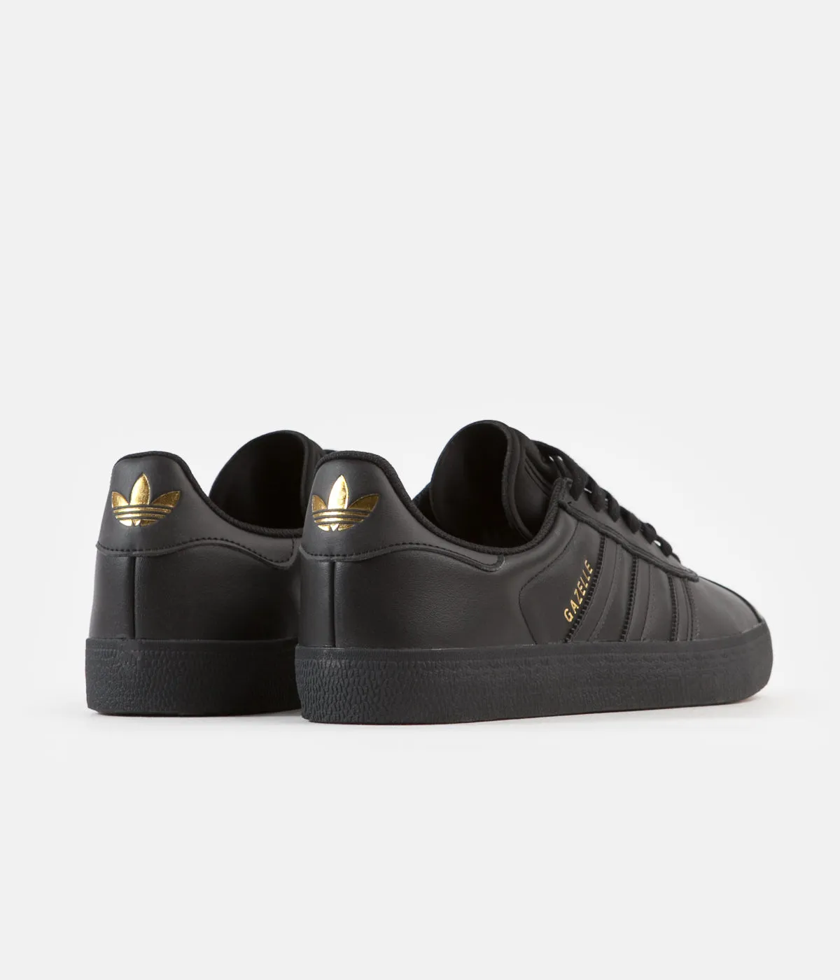 Adidas Gazelle ADV Shoes - Core Black / Core Black / Gold Metallic