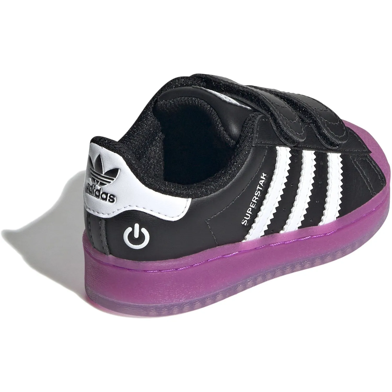 adidas Originals Core Black / Purple Burst / Cloud White Superstar Led Lights Cf I Sneakers