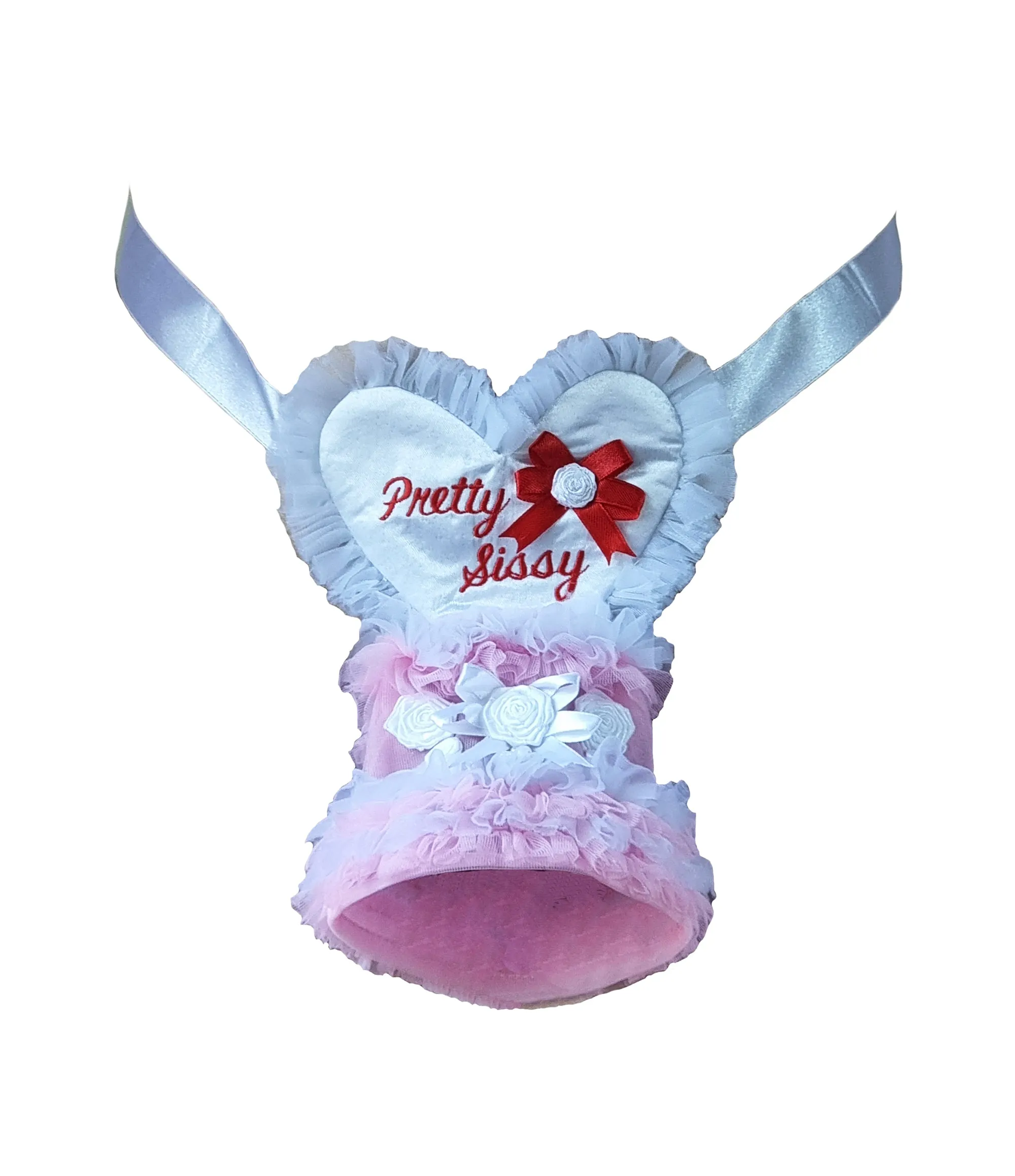 Adult Frilly Willy Lace Pouch, Men's Sissy Pee Wee Chastity Cover, Baby Sissy Dress Up Bonnet Pochette