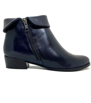 Andora Bruna Ladies Low Heel Double Zip Ankle Boot