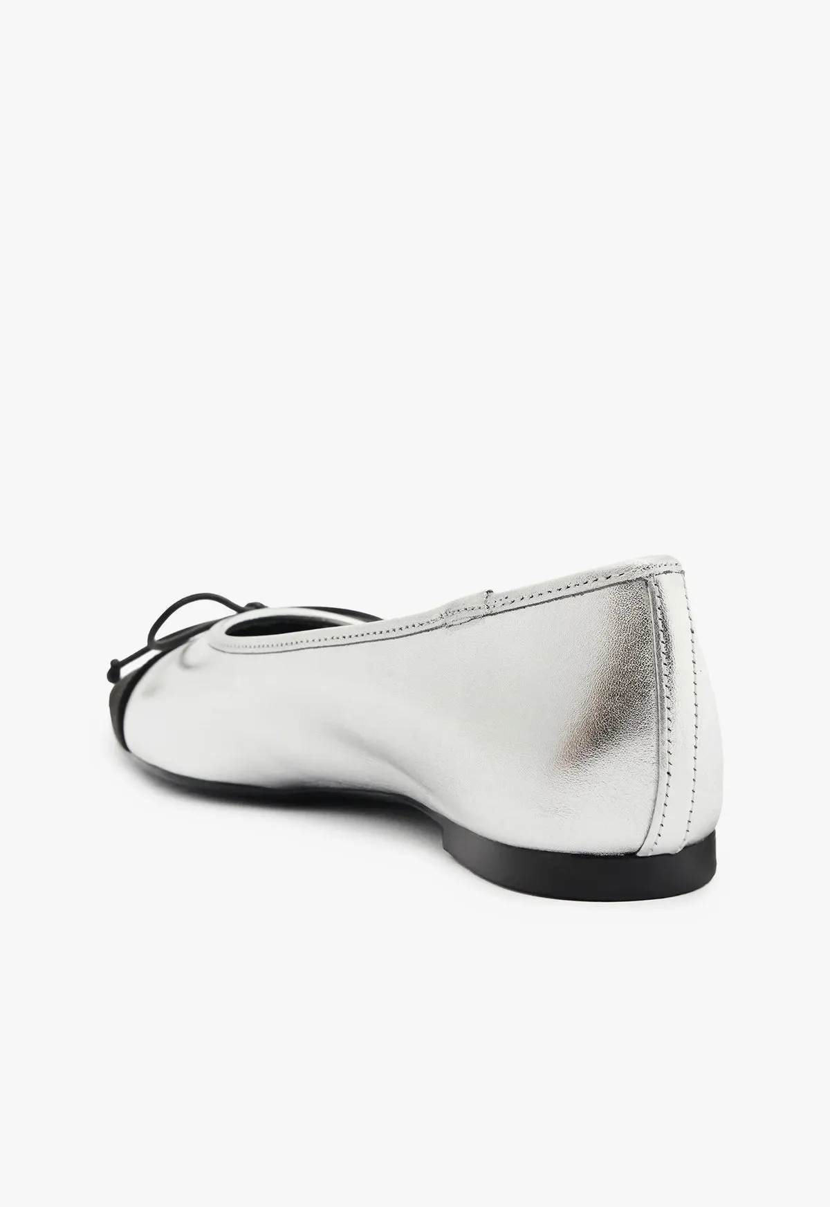 Arissa Metallic Leather Flat