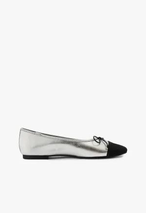 Arissa Metallic Leather Flat