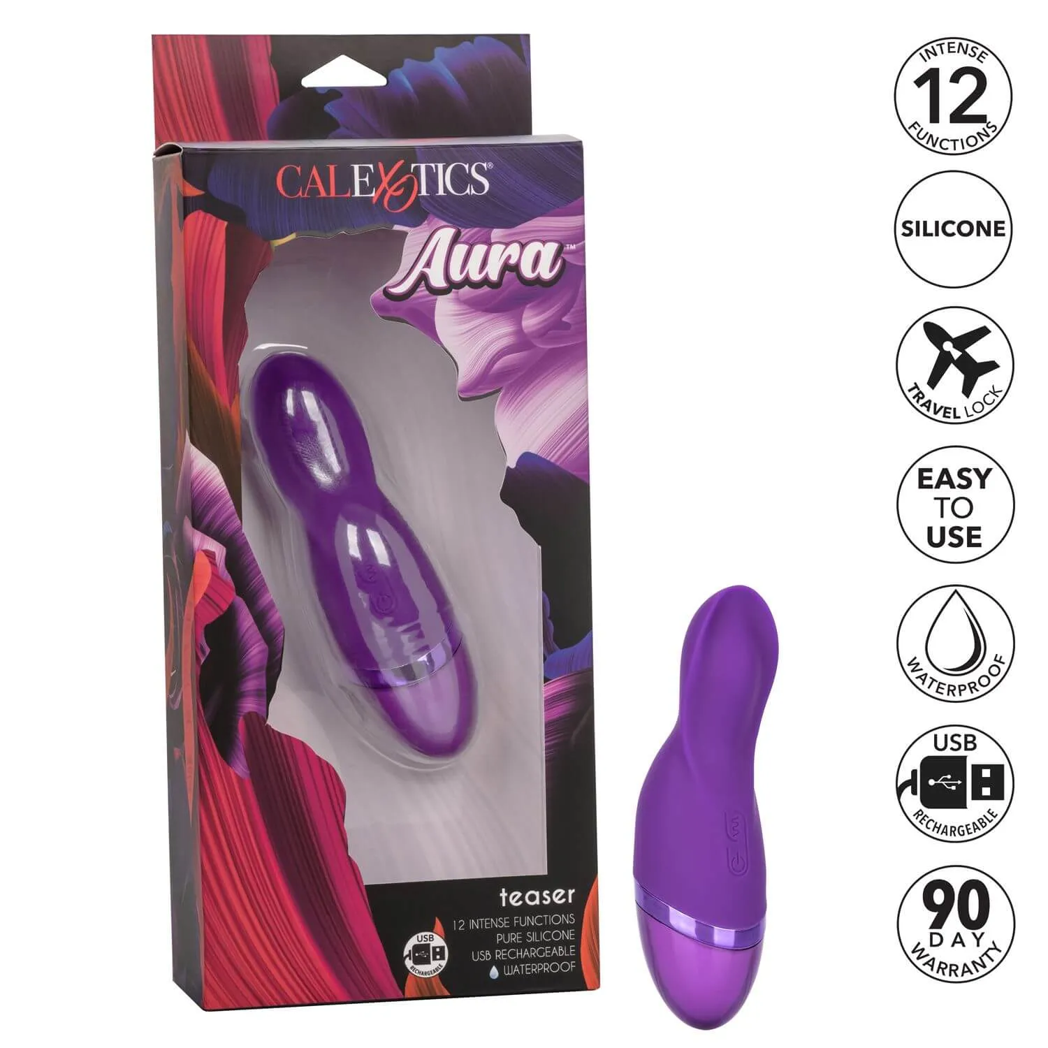 Aura Teaser Mini Massager Purple Vibrator