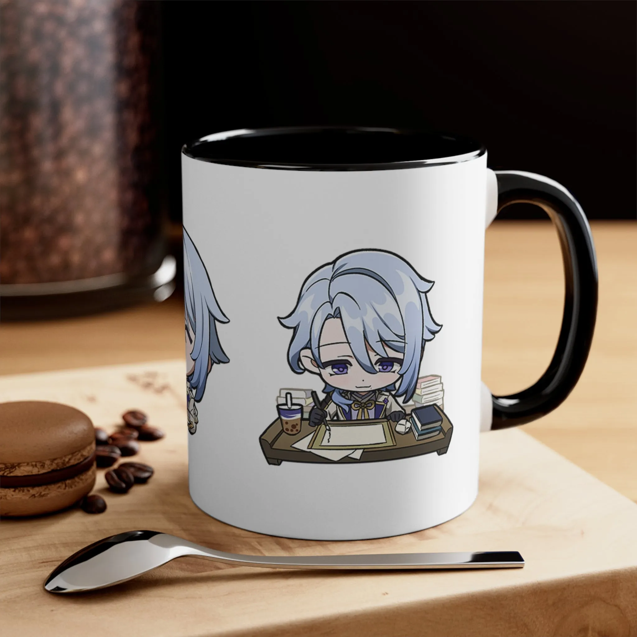 Ayato Genshin Impact Accent Coffee Mug, 11oz Cups Mugs Cup Gift For Gamer Gifts Game Anime Fanart Fan Birthday Valentine's Christmas