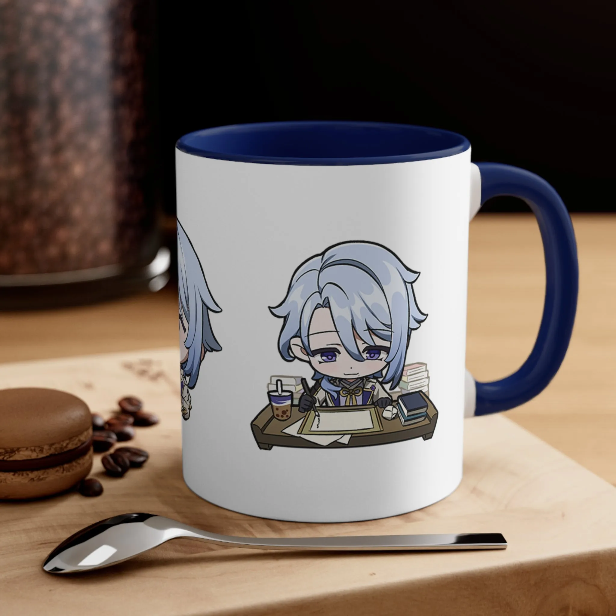 Ayato Genshin Impact Accent Coffee Mug, 11oz Cups Mugs Cup Gift For Gamer Gifts Game Anime Fanart Fan Birthday Valentine's Christmas