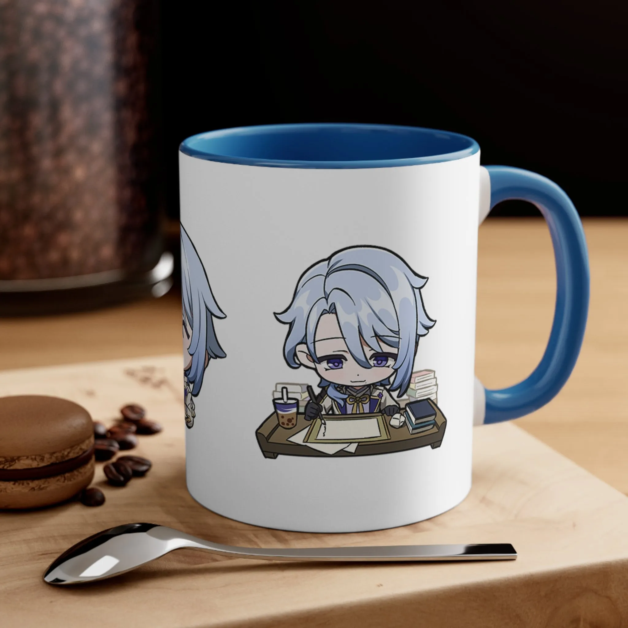 Ayato Genshin Impact Accent Coffee Mug, 11oz Cups Mugs Cup Gift For Gamer Gifts Game Anime Fanart Fan Birthday Valentine's Christmas