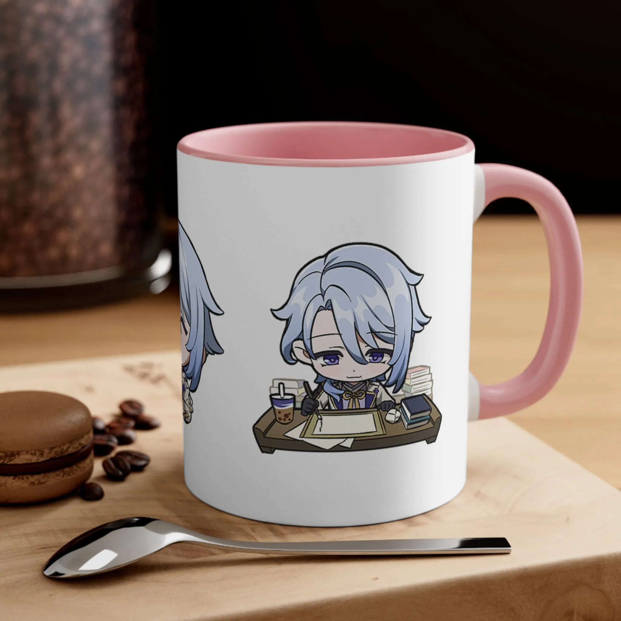 Ayato Genshin Impact Accent Coffee Mug, 11oz Cups Mugs Cup Gift For Gamer Gifts Game Anime Fanart Fan Birthday Valentine's Christmas