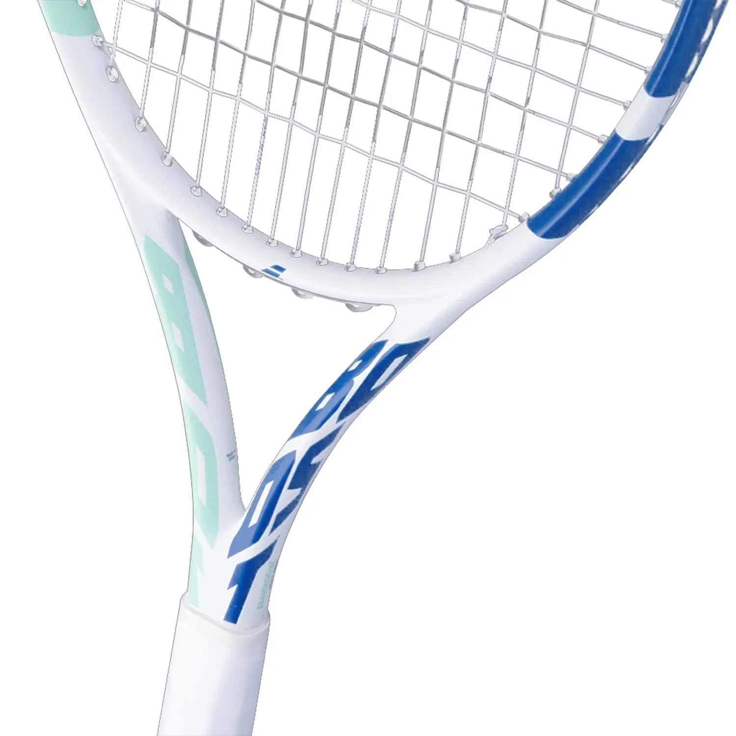 Babolat 121224 BOOST DRIVE STRUNG Tennis Racquet 4 3/8, White/Blue/Green