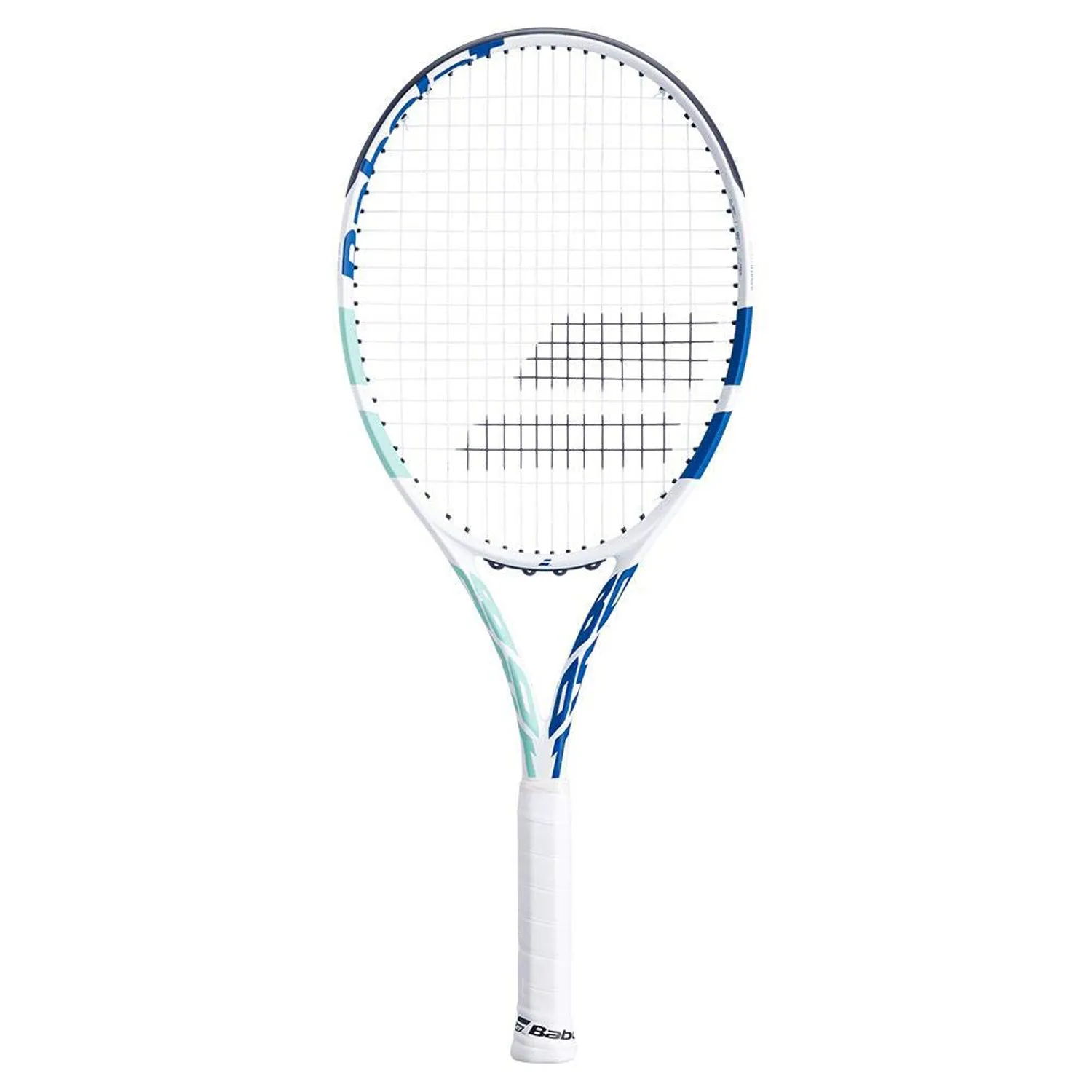 Babolat 121224 BOOST DRIVE STRUNG Tennis Racquet 4 3/8, White/Blue/Green