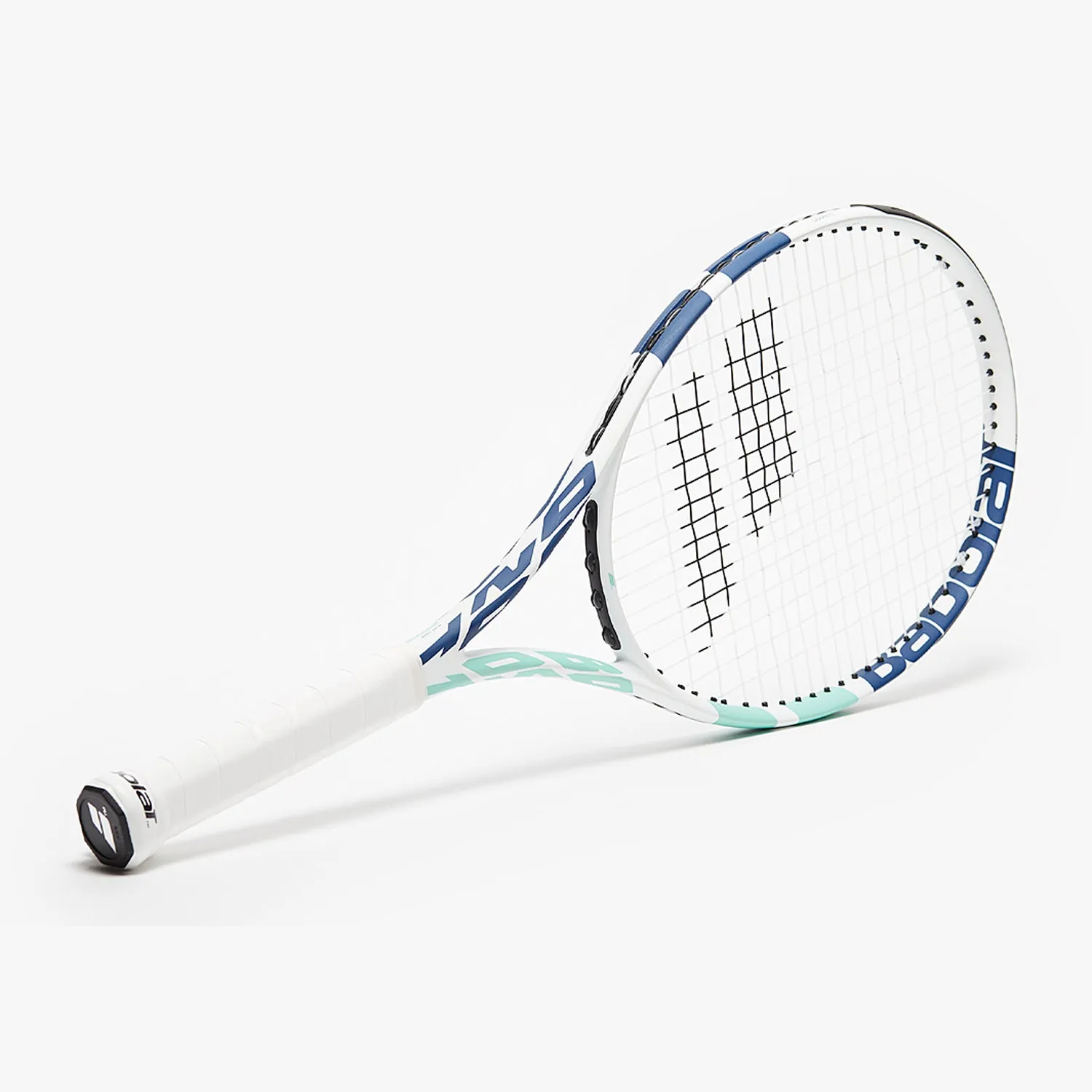 Babolat 121224 BOOST DRIVE STRUNG Tennis Racquet 4 3/8, White/Blue/Green