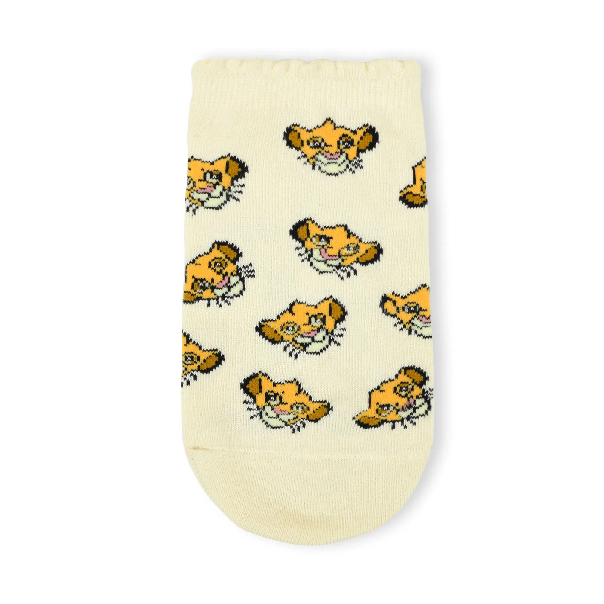 Balenzia X Disney Animals Printed Ankle Socks for Women | Pack of 3