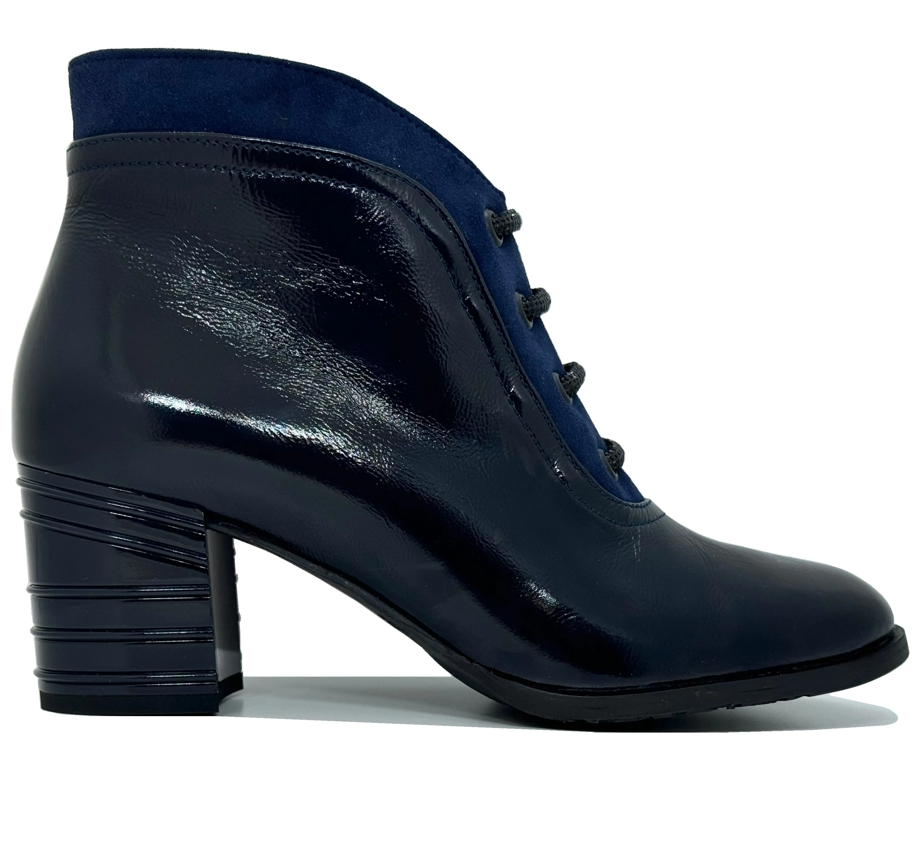 Bioeco Ladies Feature Heel Ankle Boot