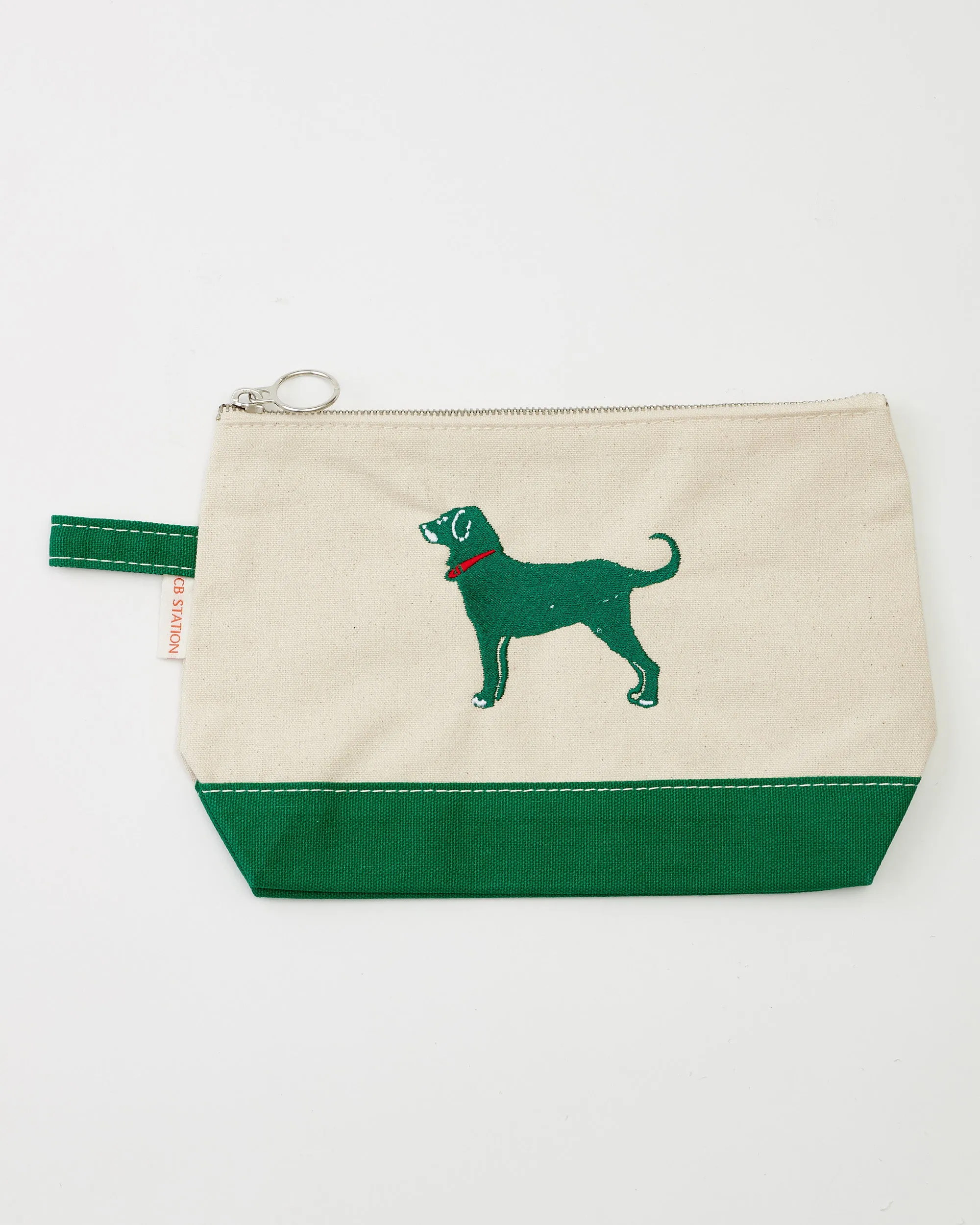 Black Dog Canvas Makeup Bag