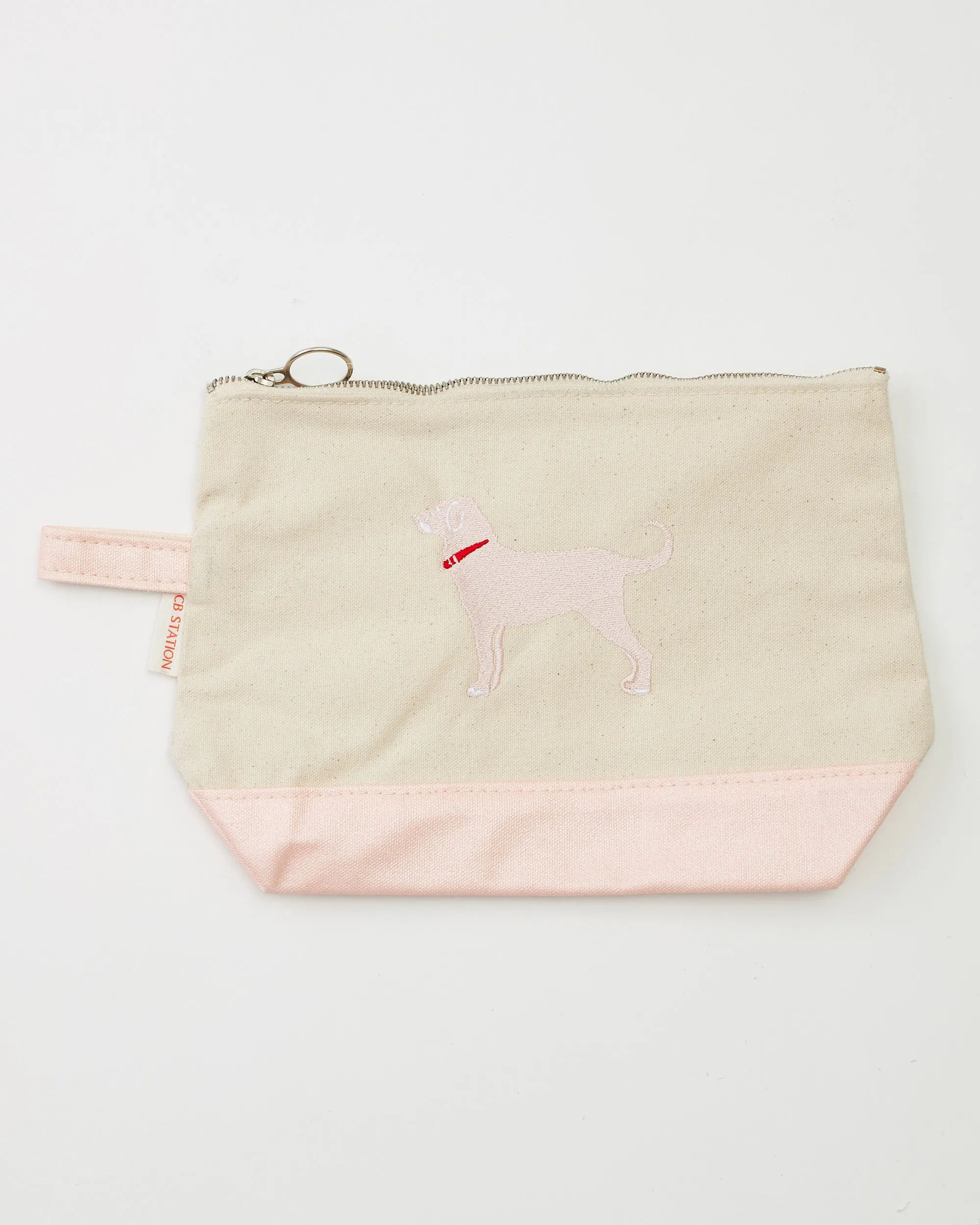 Black Dog Canvas Makeup Bag