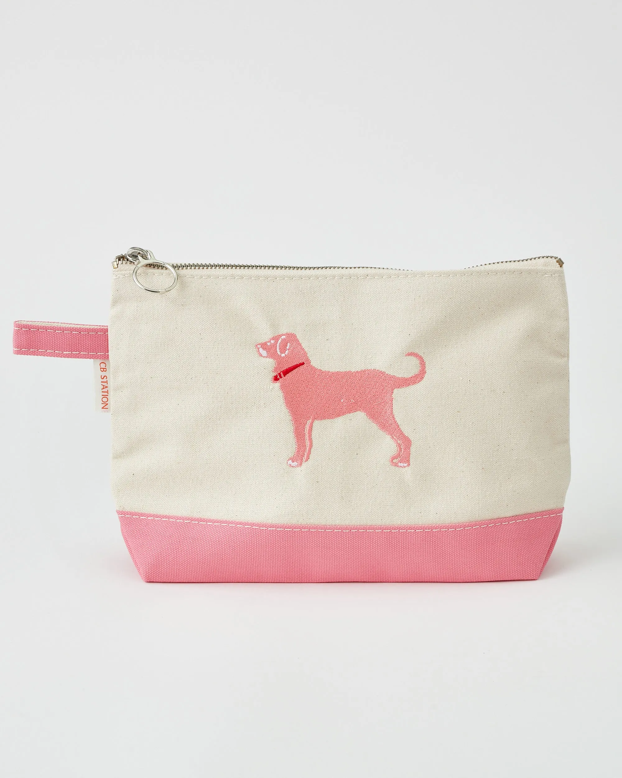 Black Dog Canvas Makeup Bag