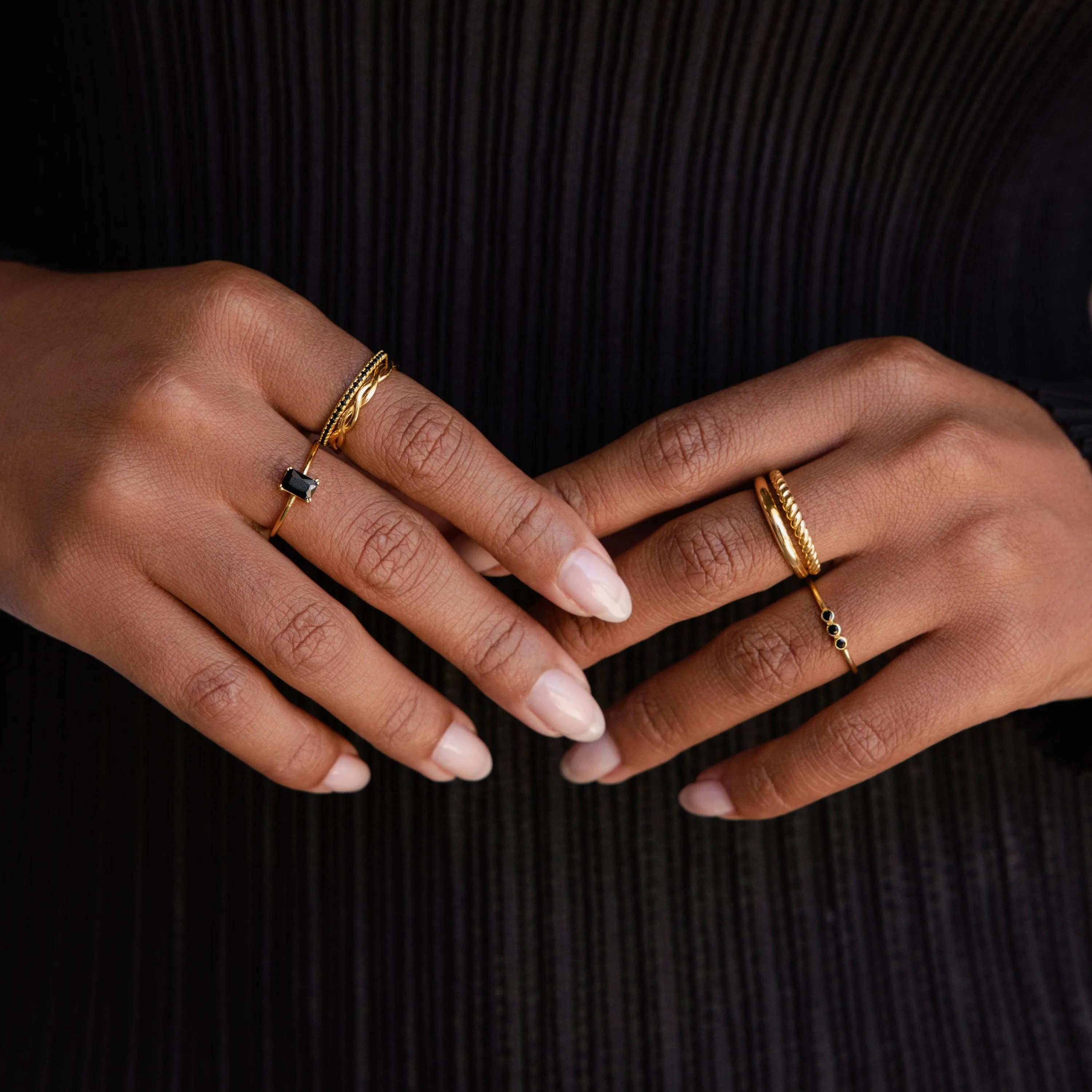 Black Emerald Ring