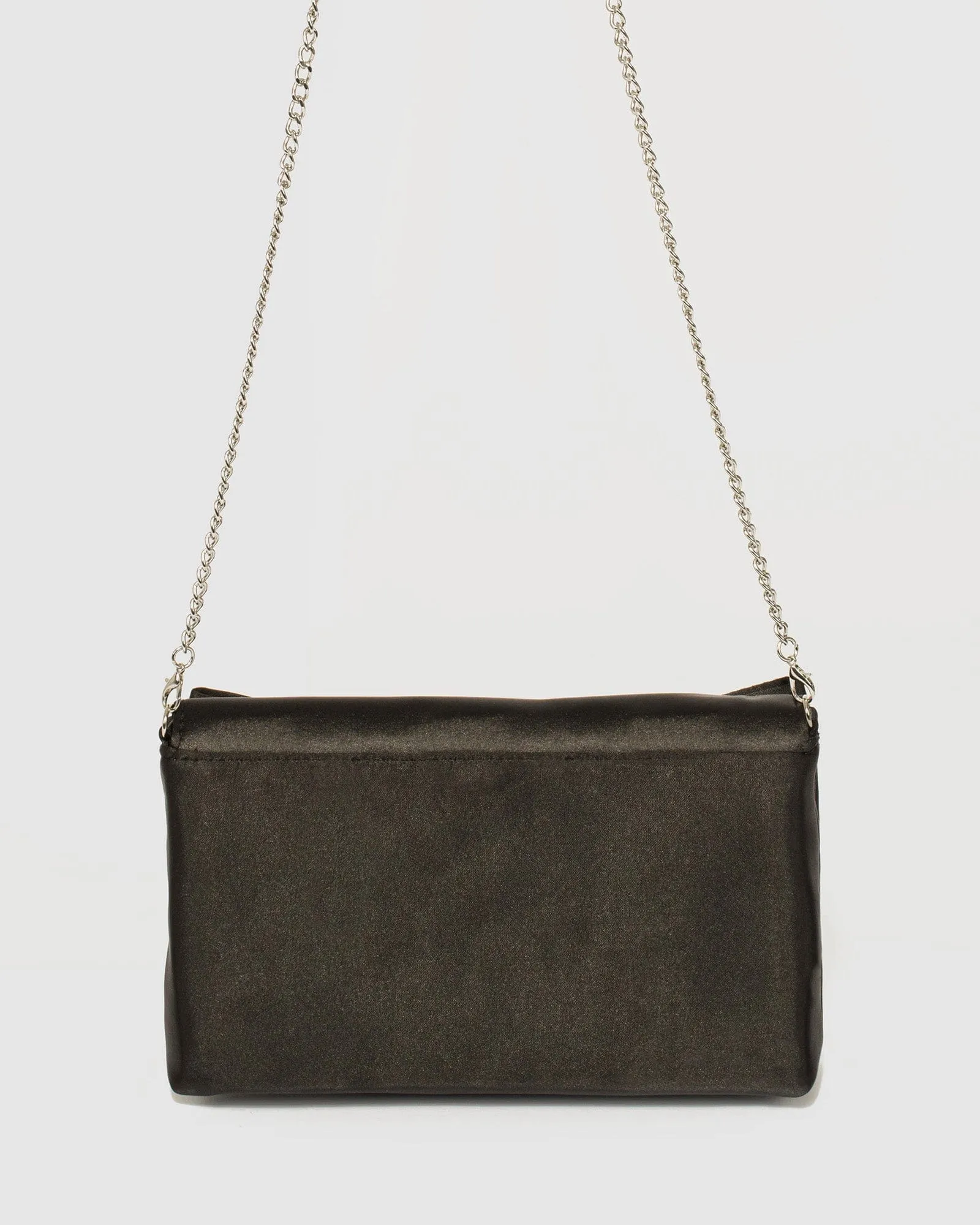 Black Nola Bow Clutch Bag