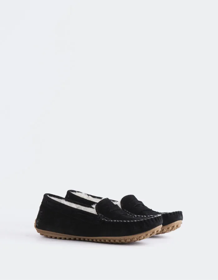 Bobble Black Suede