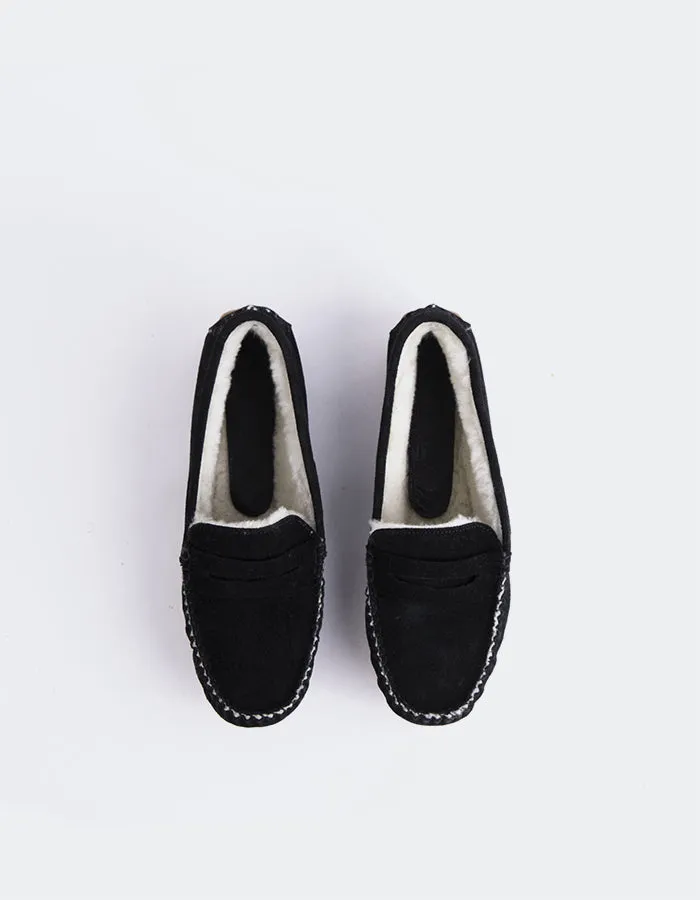 Bobble Black Suede