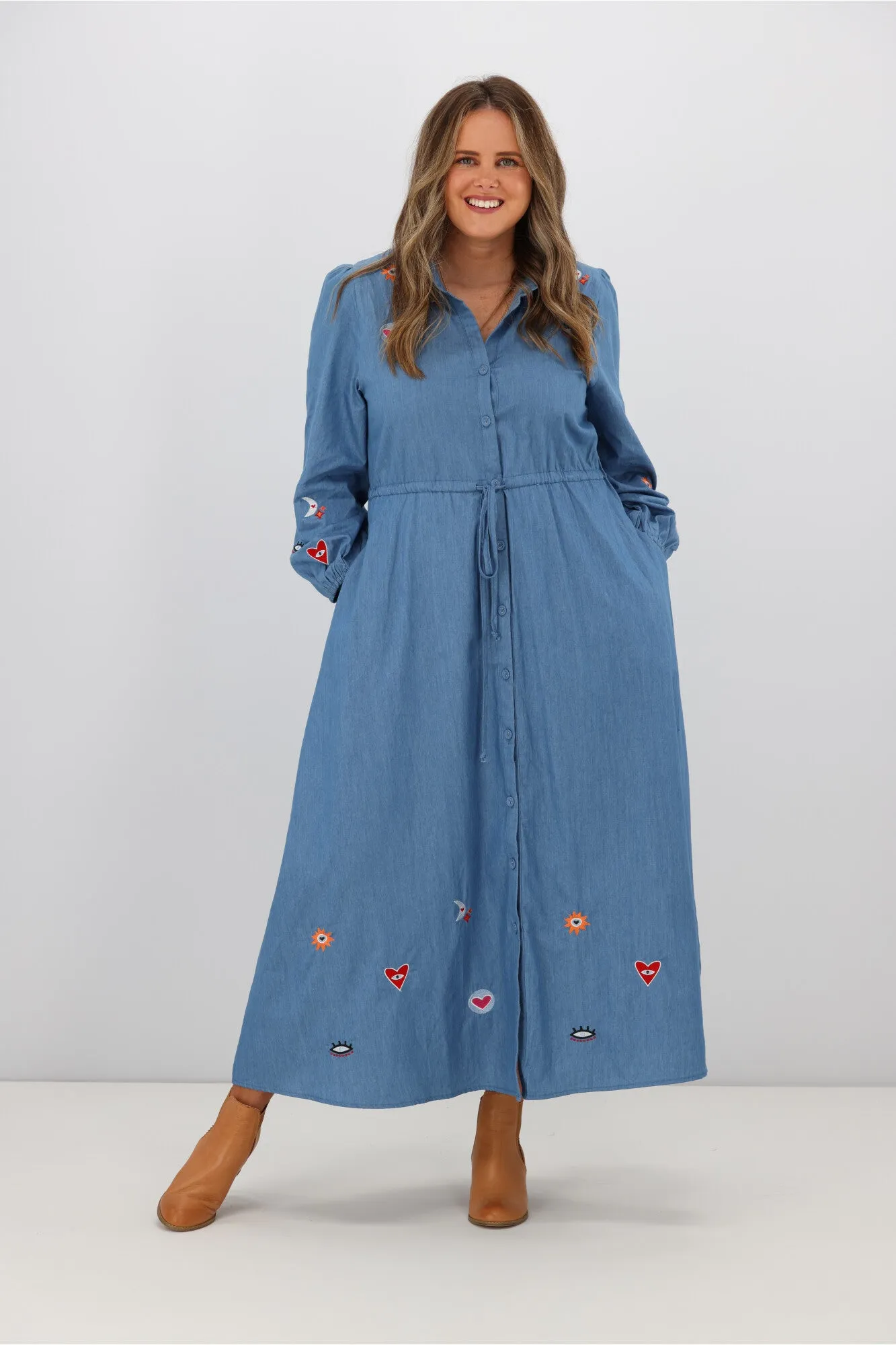 Boho Australia Cricket Dress Denim Joy