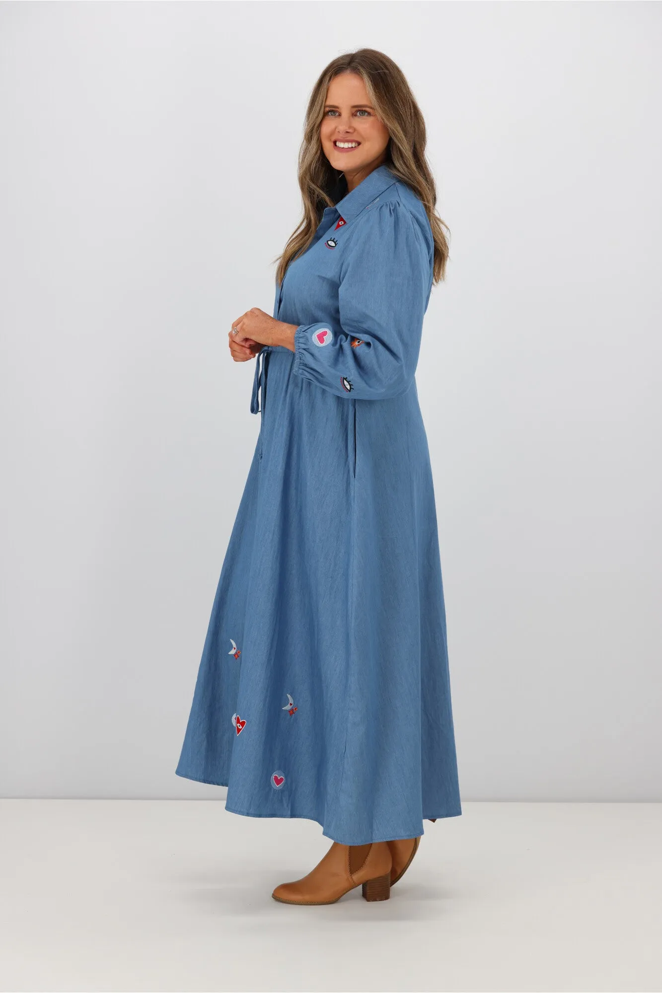 Boho Australia Cricket Dress Denim Joy