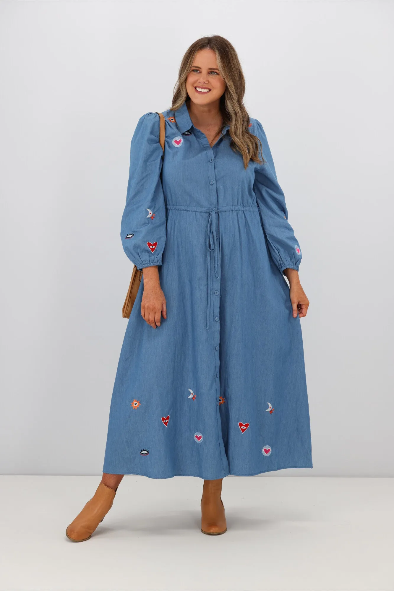 Boho Australia Cricket Dress Denim Joy