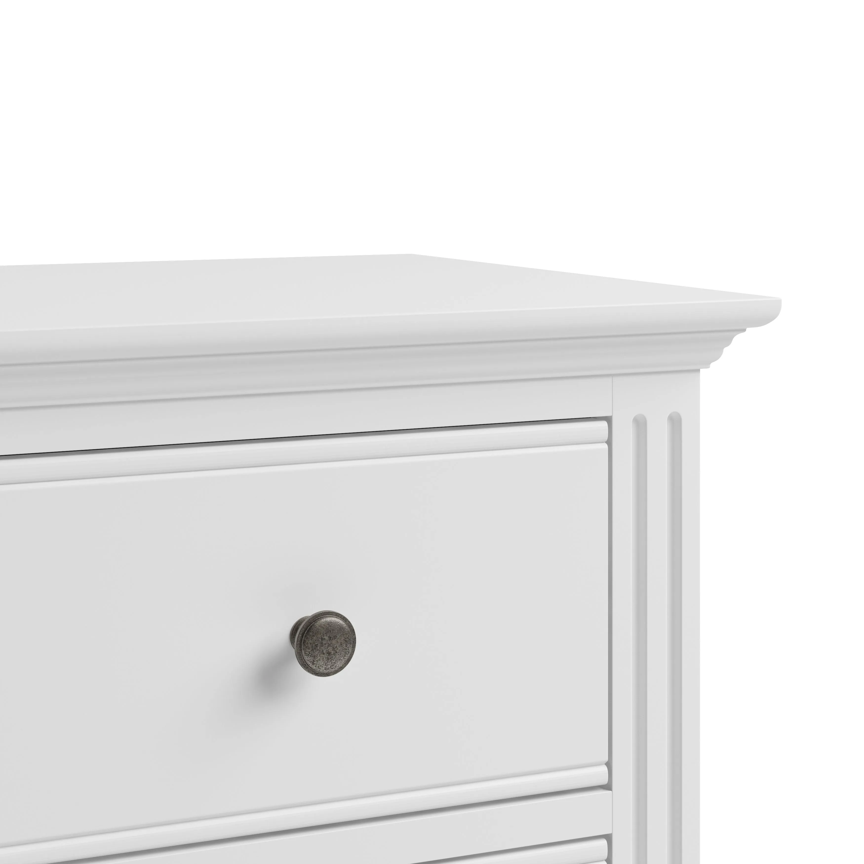 Bolton White 2 Over 3 Chest Of Drawers