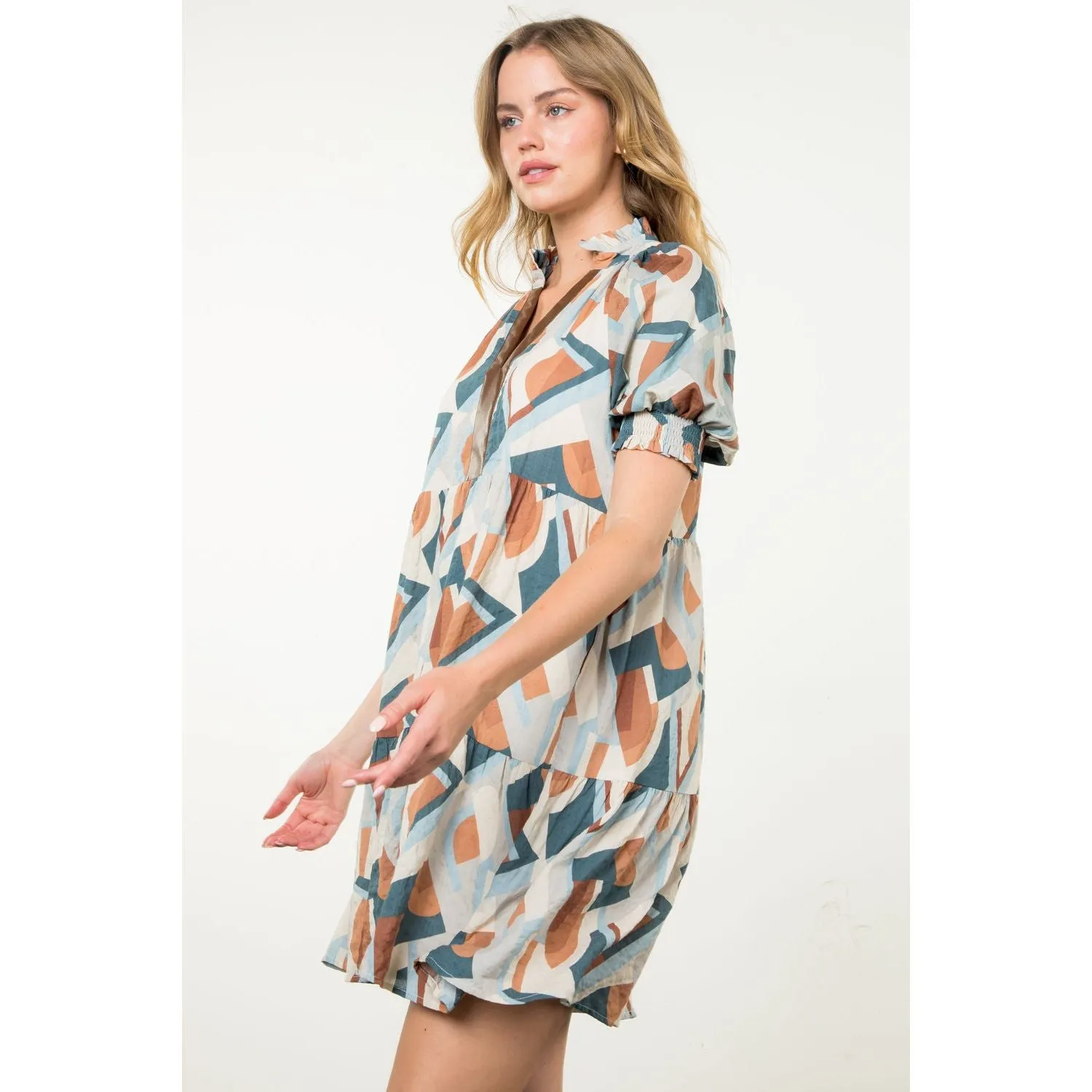 Bonnie Abstract Print THML Dress