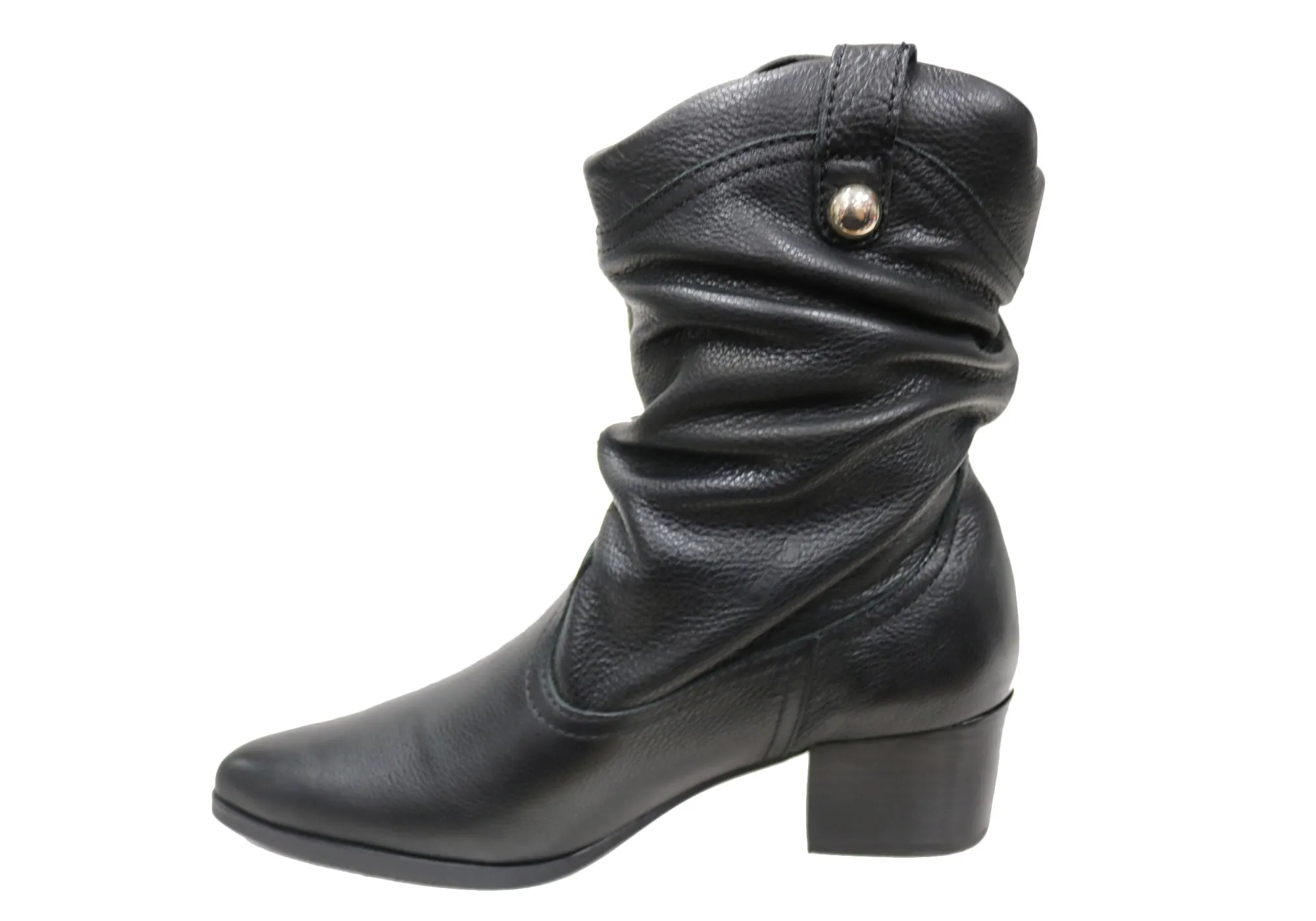 Bottero Brenda Womens Comfortable Leather Boots Made In Brazil