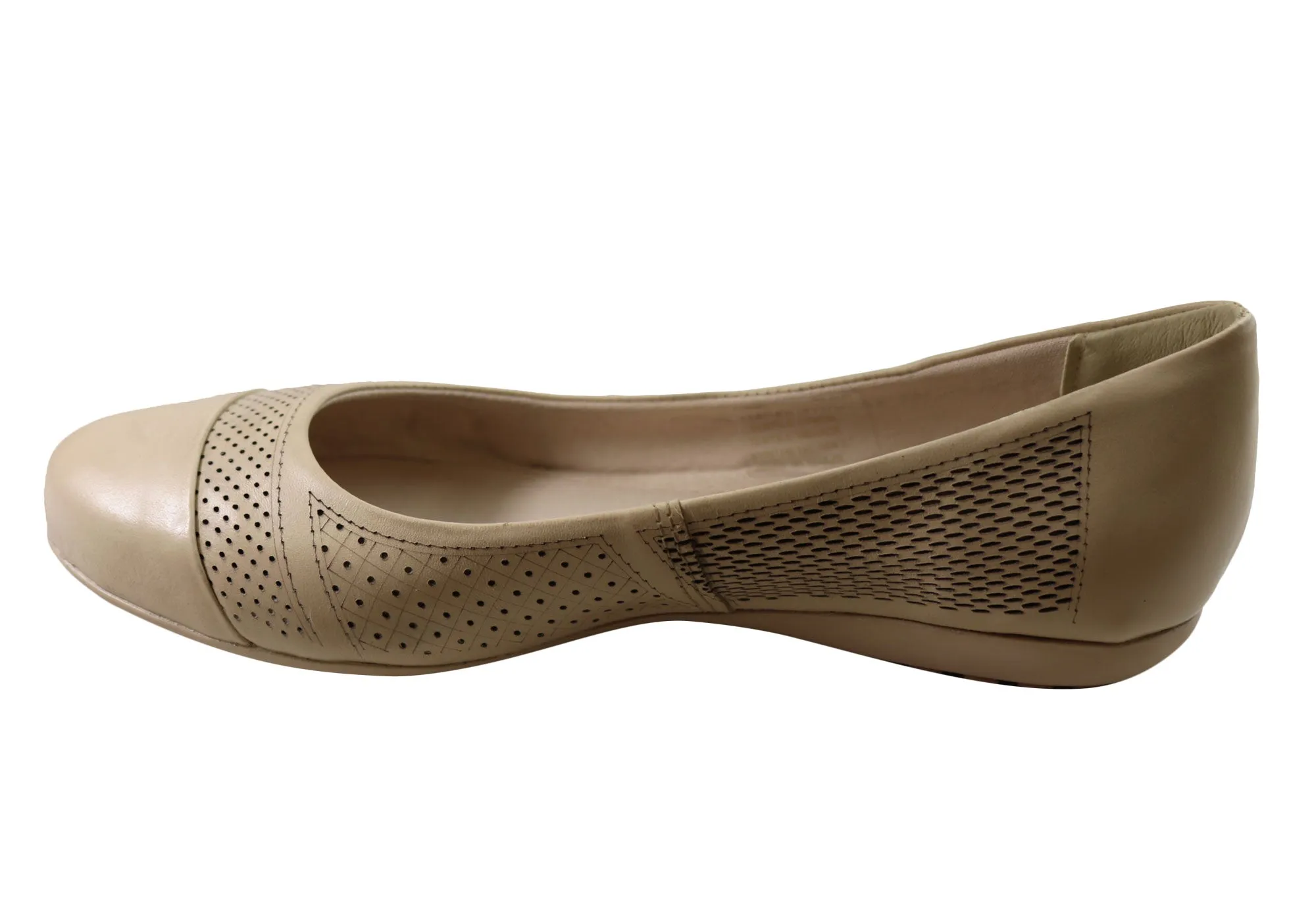 Bottero Torie Womens Comfortable Leather Flats Made In Brazil