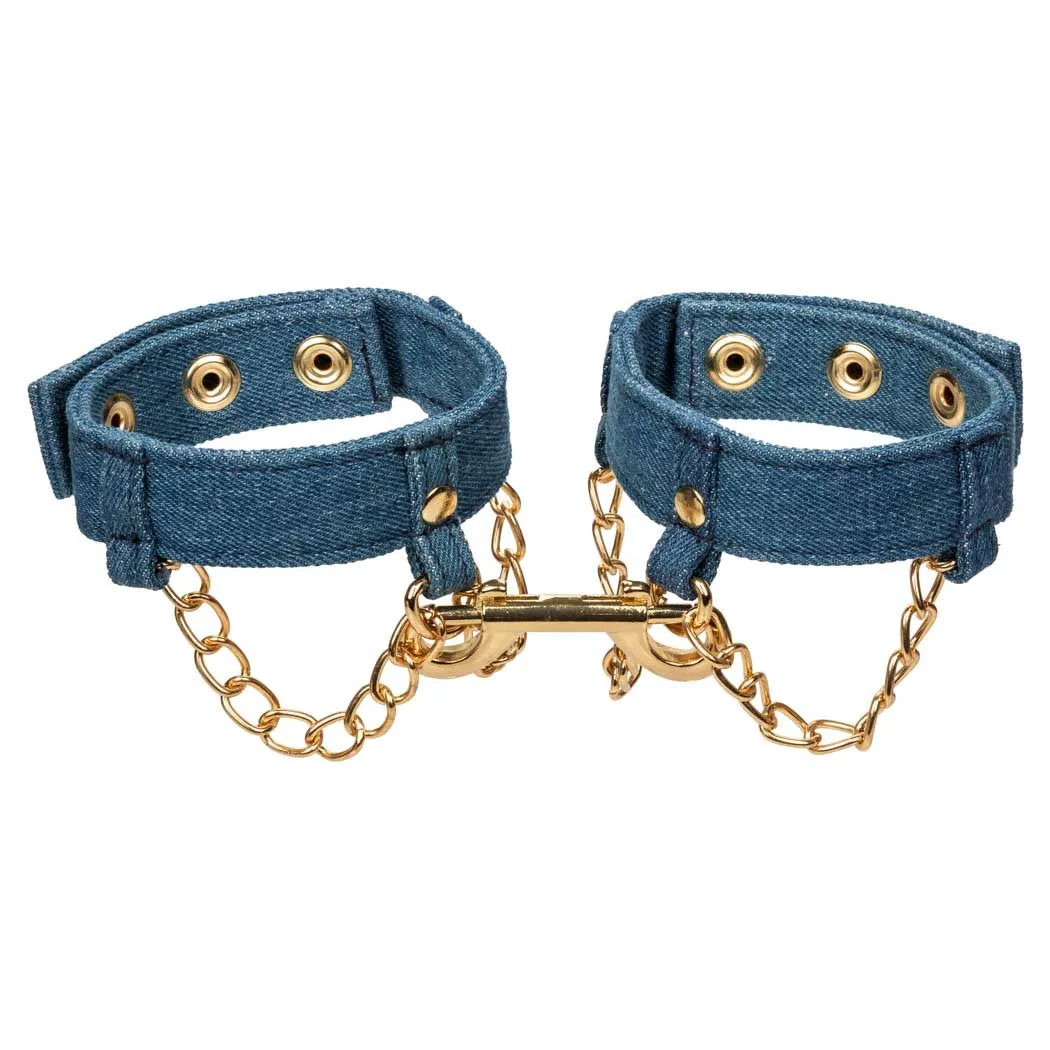 CalExotics Ride 'em Premium Denim Ankle Cuffs