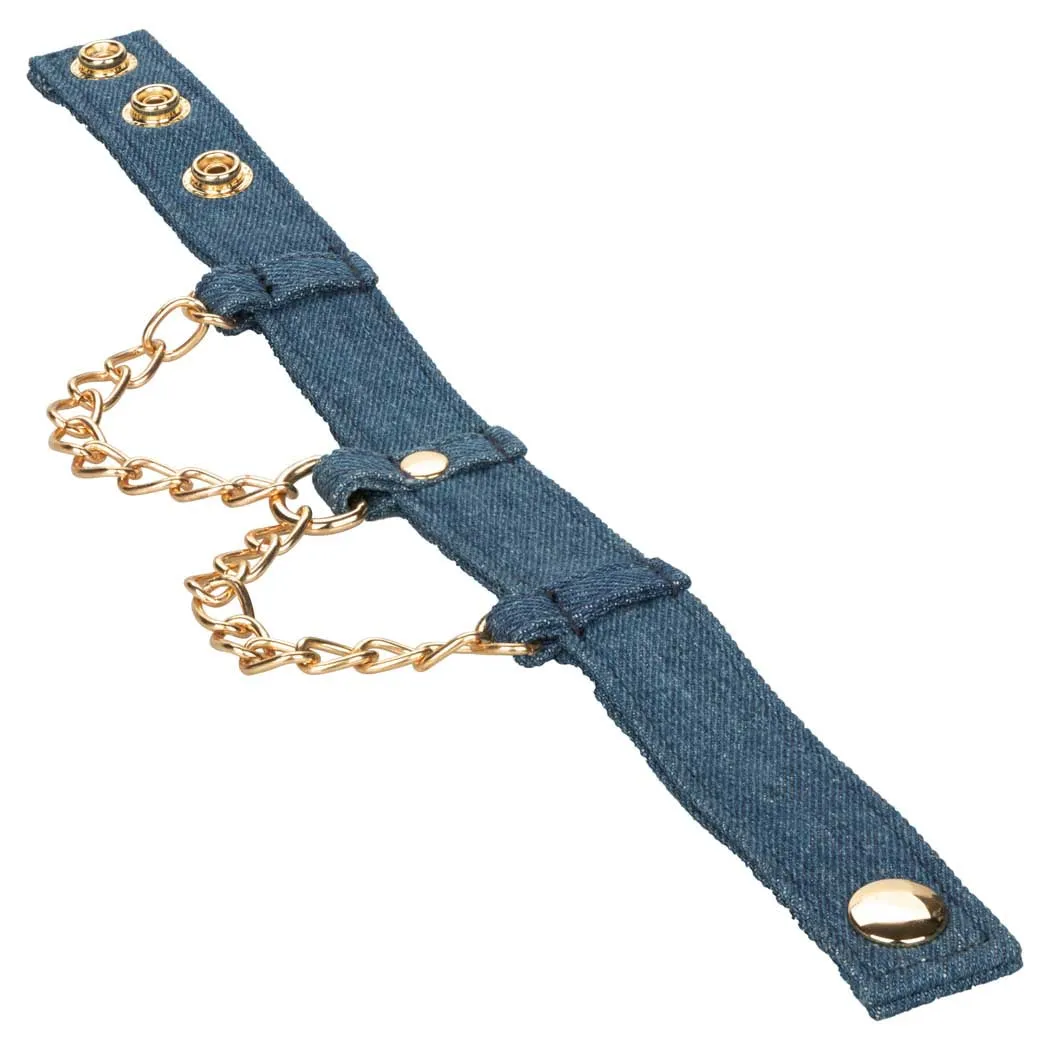 CalExotics Ride 'em Premium Denim Ankle Cuffs