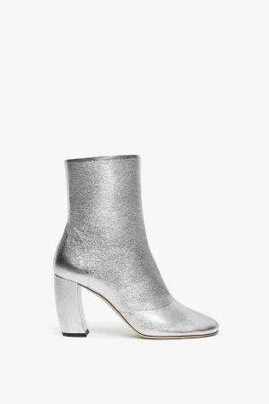 Capri Ankle Boot 85mm in Silver