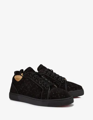 Christian Louboutin Louis Junior Black Braided Trainers -