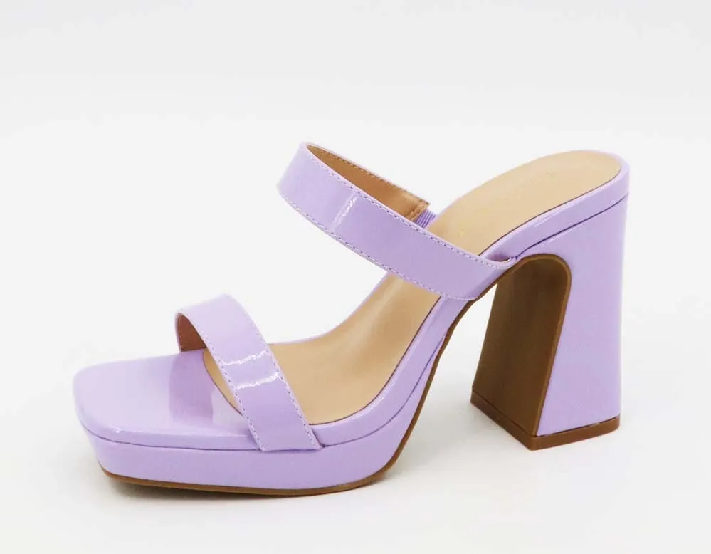 Chunky Block Slip Heel