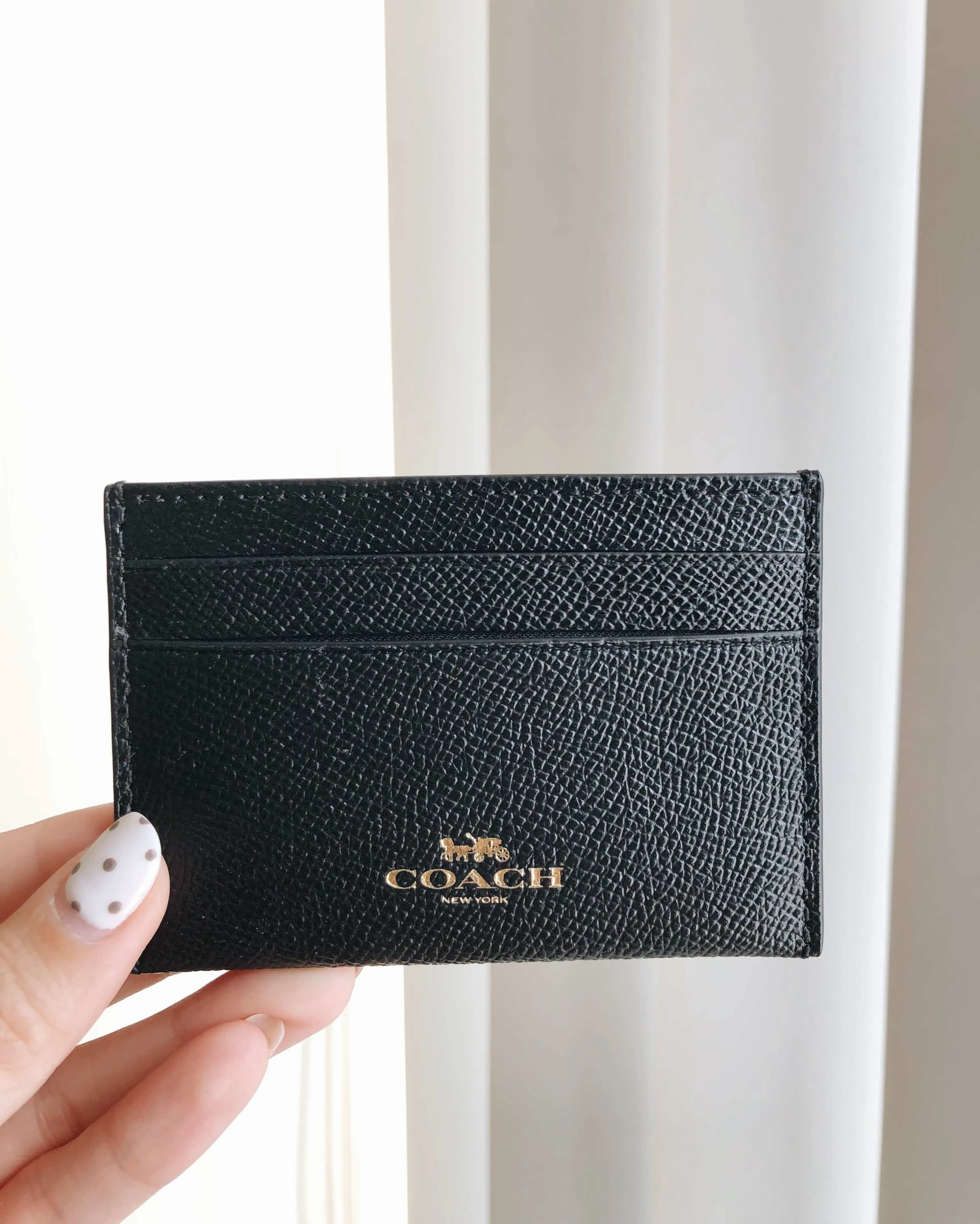 COACH CROSSGRAIN CARD CASE