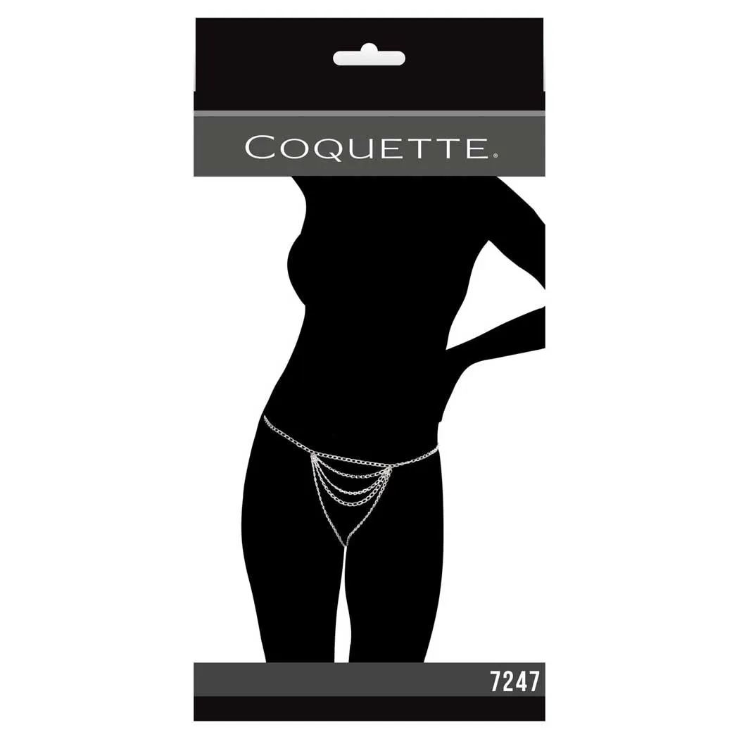 Coquette Crotchless Chain G-string