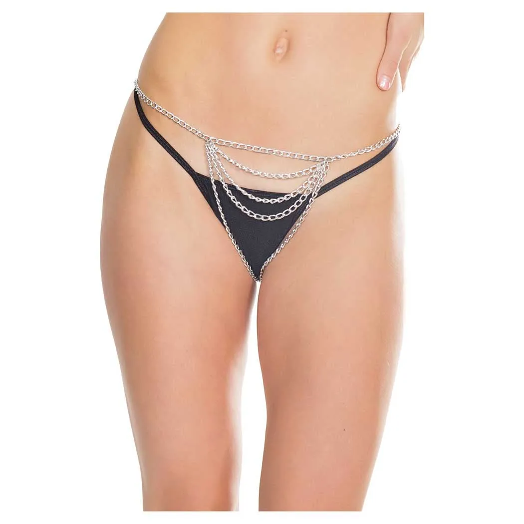 Coquette Crotchless Chain G-string