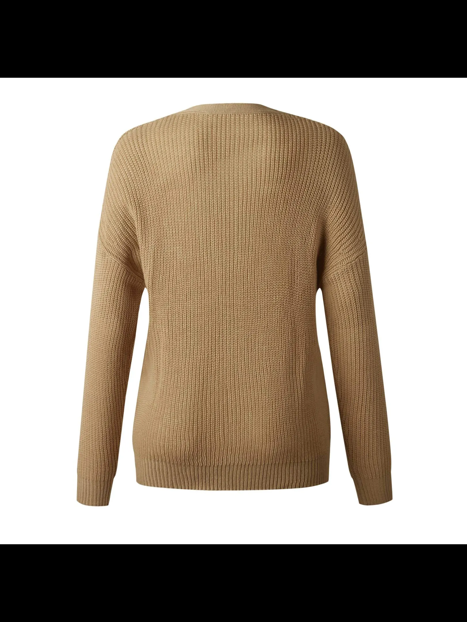 Cut.Neck Knitted Sweater - Assorted Colors.