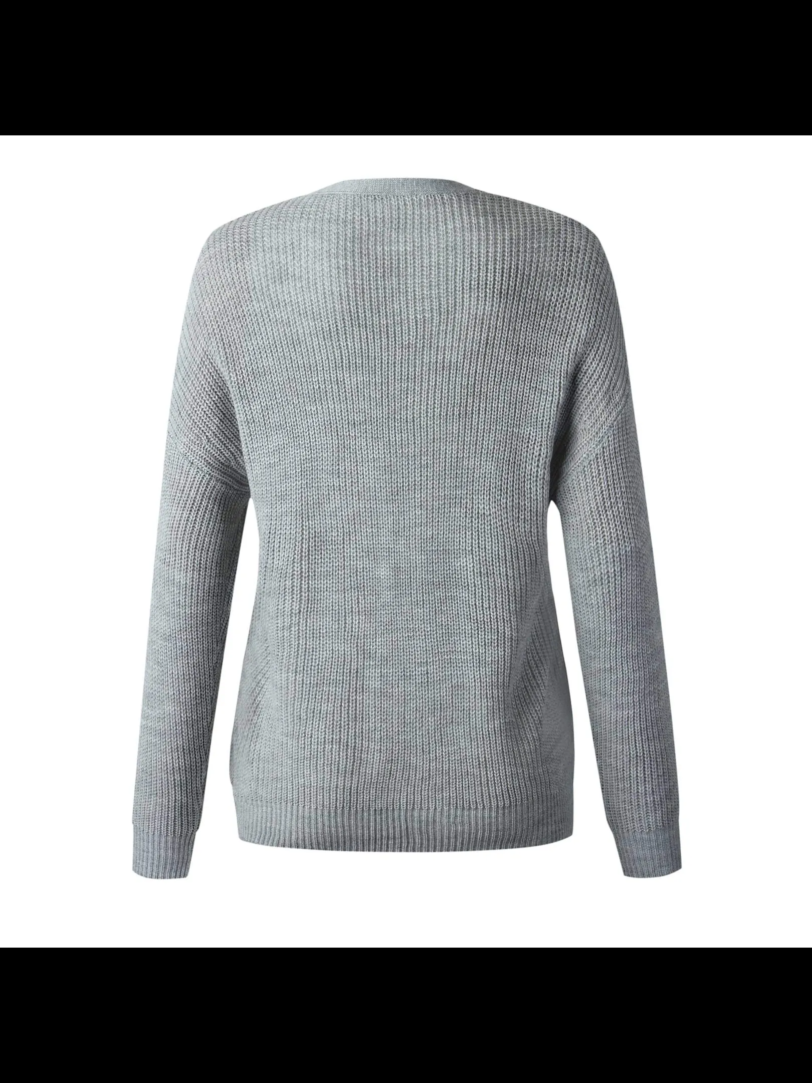 Cut.Neck Knitted Sweater - Assorted Colors.