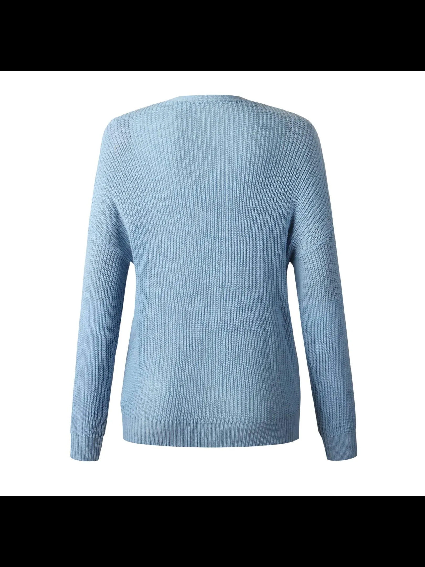 Cut.Neck Knitted Sweater - Assorted Colors.