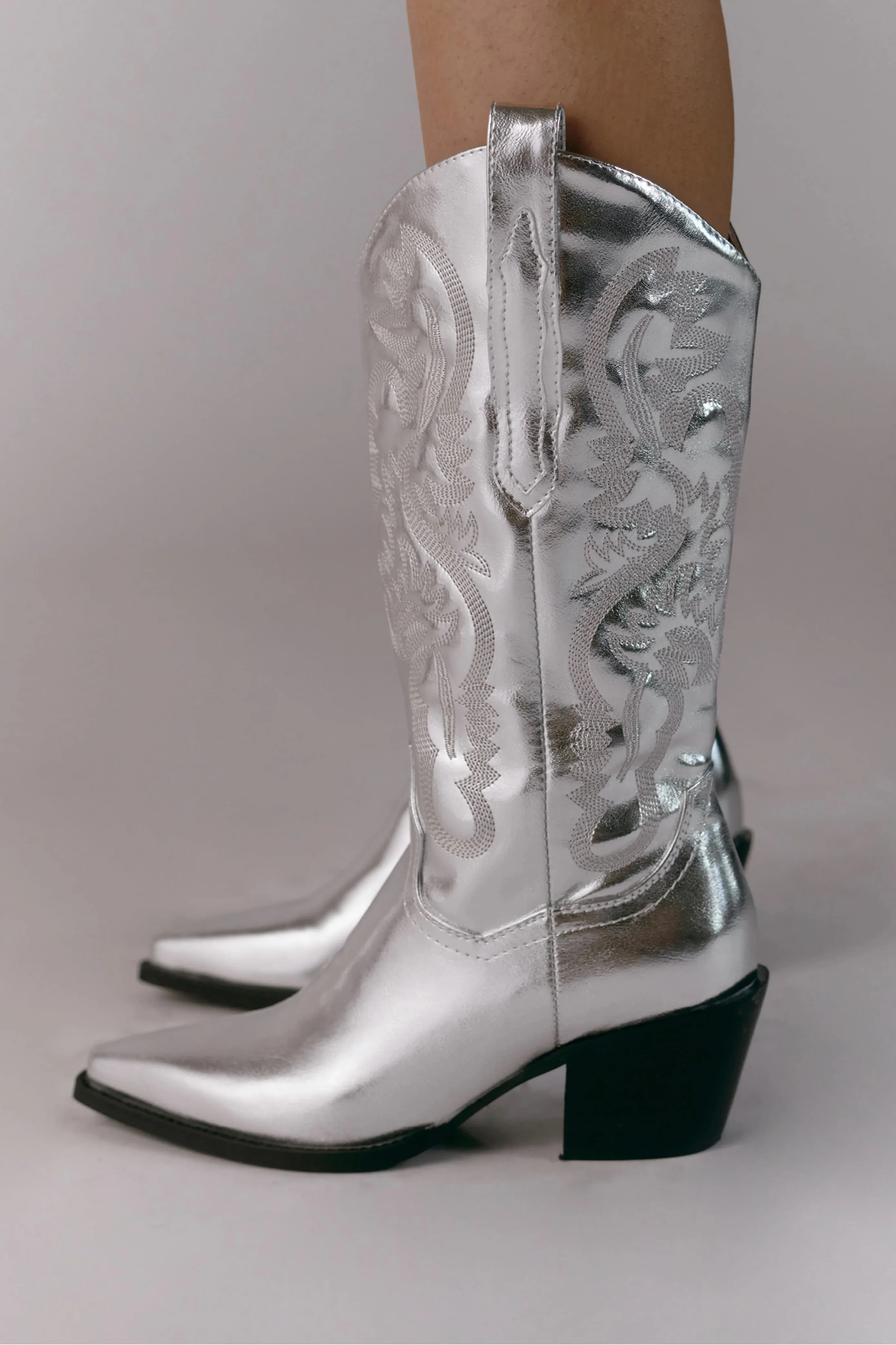 Danilo Metallic Western Boot