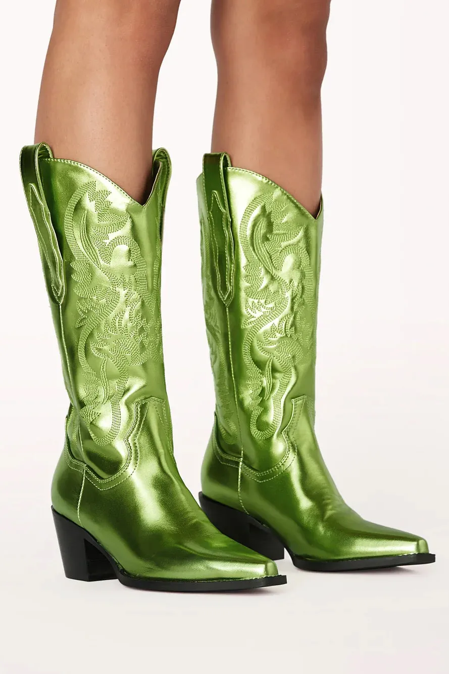 Danilo Metallic Western Boot