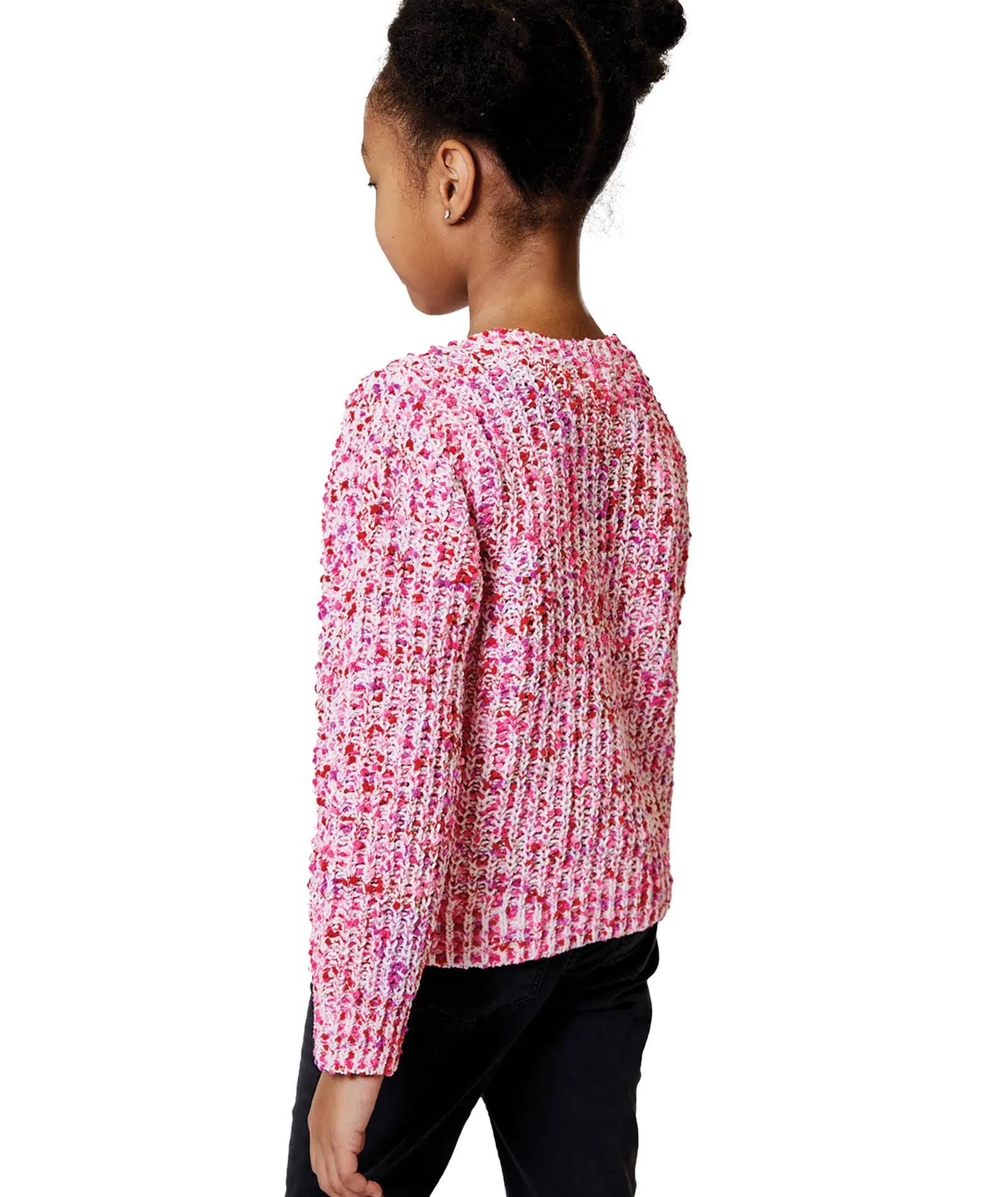 Design History Girls Little Pink Dream Combo Sweater