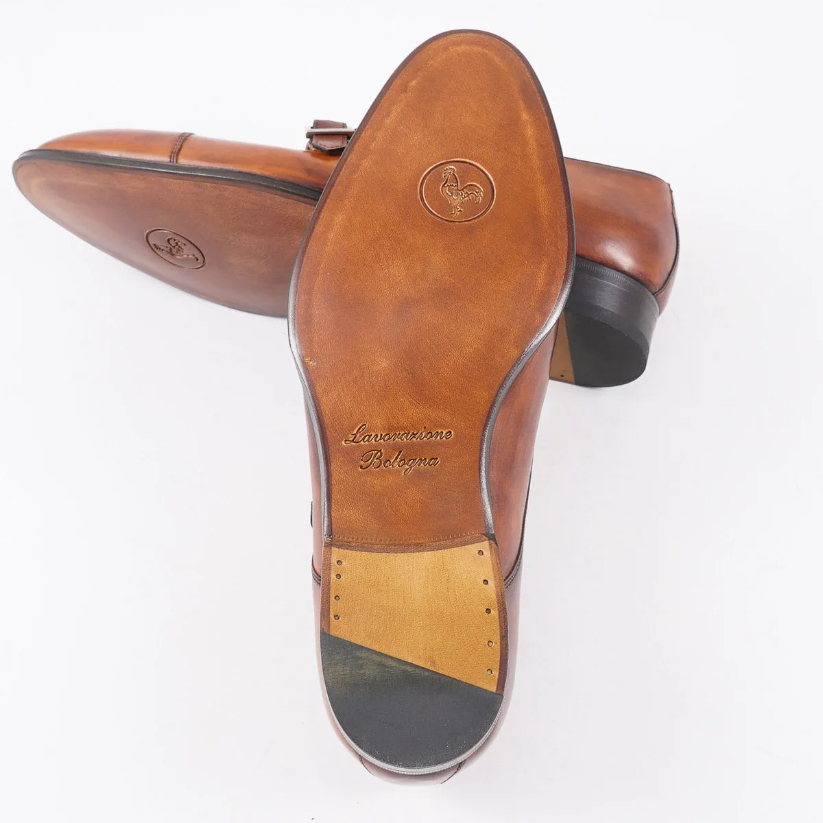 di Bianco 'Palermo' Leather Monk Strap